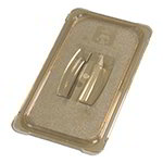 Carlisle 10470U13 Universal Handled Lid for 1/3 Size Food Pans, High Heat, NSF, Amber