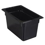Carlisle 1048203 1/4-Size High Heat Food Pan, 6-in Deep, NSF, Black