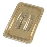 Carlisle 10490U13 Universal Handled Lid for 1/4 Size Food Pans, High Heat, NSF, Amber
