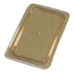 Carlisle 10496U13 Universal Flat Lid for 1/4 Size Food Pans, High Heat, NSF, Amber