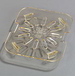 Carlisle 1051513 Drain Shelf For 1/6-Size High Heat Food Pan, NSF, Amber