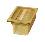 Carlisle 1052113 1/9-Size High Heat Food Pan, 4-in Deep, NSF, Amber