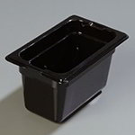 Carlisle 1052103 1/9-Size High Heat Food Pan, 4-in Deep, NSF, Black