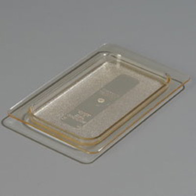 Carlisle 1053013 High Heat 1/9 Size Food Pan Lid - Amber