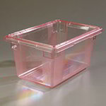 Carlisle 10612C05 Half Size Food Storage Box, 9-in Deep, NSF, Red