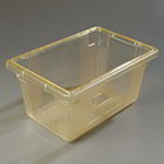 Carlisle 10612C22 Half Size Food Storage Box, 9-in Deep, NSF, Yellow