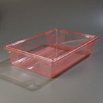 Carlisle 10621C05 Full Size Food Storage Box, 6-in Deep, NSF, Red