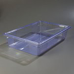 Carlisle 10621C14 Full Size Food Storage Box, 6-in Deep, NSF, Blue