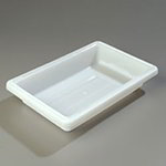 Carlisle 1063002 Half Size Food Storage Box, 3-1/2-in Deep, NSF, White