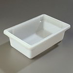 Carlisle 1063102 Half Size Food Storage Box, 6-in Deep, NSF, White