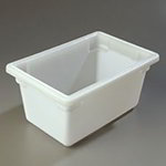 Carlisle 1063202 Half Size Food Storage Box, 9-in Deep, NSF, White