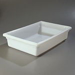 Carlisle 1064102 Full Size Food Storage Box, 6-in Deep, NSF, White