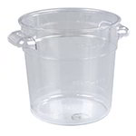 Carlisle 1076107 1-qt Round Storage Container, NSF, Clear