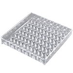 Carlisle 1102607 6-in NeWave Square Drip Tray, NSF, Clear