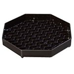 Carlisle 1103603 6-in NeWave Octagon Drip Tray, NSF, Black