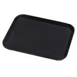 Carlisle 1410GR004 Fiberglass Non Skid Serving Tray, 10-5/8 x 13-3/4-in, Black