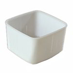 Carlisle 153202 2-qt Square Food Storage Container, NSF, White