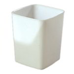 Carlisle 154402 4-qt Square Food Storage Container, NSF, White