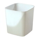 Carlisle 156802 4-qt Square Food Storage Container, NSF, White