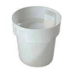 Carlisle 180002 Round Bain Marie Container, 18-quart, White
