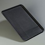 Carlisle 1826GR004 Fiberglass Non Skid Serving Tray, 17-13/16 x 25-11/16-in, Black