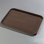 Carlisle 2216GR076 Rectangular Non-Skid Serving Tray, 16 x 22.12-in, Toffee Tan