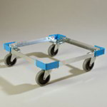 Carlisle C2220A14 Open Frame Dolly For Full Size Racks, Carlisle Blue