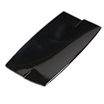 Carlisle 3332003 10-in Melamine Rectangular Platter, Black