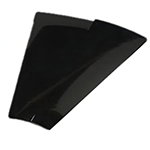 Carlisle 3332603 16-in Trapezoid Melamine Platter, Black