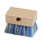 Carlisle 3612109PL00 Pool Tile Brush w/ No Handle, 4-3/4-in Wood Block, Cream/Blue