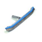 Carlisle 36218CSSPL44 Curved Algae Pool Brush w/ No Handle, 18-in w/ 5 Stainless Rows