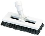 Carlisle 3621966300 Swivel Scrub Brush w/ 48-in Handle, 8-in Brush