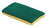 Carlisle 36396100 Sponge w/ Scour Pad, Lemon Cellulose & Green Abrasive One Side