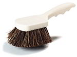 Carlisle 3651300 Palmyra Clean-Up Brush w/ Stiff Bristles, 8.5-in Handle