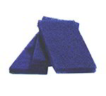 Carlisle 3675400 Pot & Pad Scrubber, 3-1/2 x 5 x 1/2-in, Blue