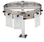 Carlisle 3812CM Counter Mount Order Wheel w/ 12-Clip & 9-in Extension, Stainless