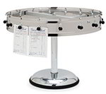 Carlisle 3816MP Portable Order Wheel w/ 16-Clip, Base & 9-in Extension, Stainless