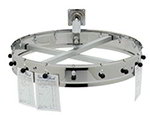 Carlisle 3816WH Wall Mount Order Wheel w/ 16-Clip & 9-in Extension, Stainless