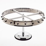 Carlisle 3820MP Portable Order Wheel w/ 20-Clip, Base & 9-in Extension, Stainless