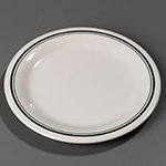 Carlisle 43003905 10.5-in Dinner Plate w/ Narrow Rim, NSF, Orleans On Bone Melamine