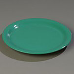 Carlisle 4300409 9-in Dinner Plate w/ Narrow Rim, NSF, Green Melamine