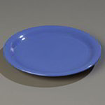 Carlisle 4300414 9-in Dinner Plate w/ Narrow Rim, NSF, Ocean Blue Melamine
