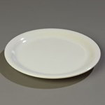 Carlisle 4300442 9-in Dinner Plate w/ Narrow Rim, NSF, Bone Melamine