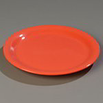 Carlisle 4300452 9-in Dinner Plate w/ Narrow Rim, NSF, Sunset Orange Melamine