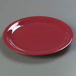 Carlisle 4300458 9-in Dinner Plate w/ Narrow Rim, NSF, Roma Red Melamine