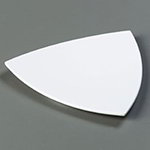 Carlisle 4380602 11-in Melamine TriArc Plate, White