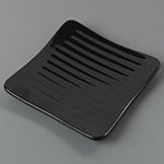 Carlisle 4382203 6-1/4-in Melamine Plate, Black