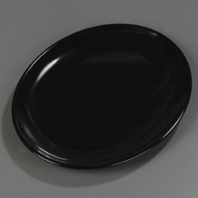 Carlisle 4383003 Oval Epicure Display Platter - 16x12" Melamine, Black