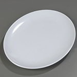 Carlisle 4383202 Oval 18-in Melamine Display Platter, White