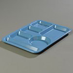 Carlisle 4398192 Heavy 6-Compartment Tray, 10 x 14-in,  Left Handed, Sandshades